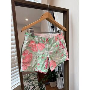 Vintage Lilly Pulitzer Callahan Shorts Women's Floral‎ Print Low Rise Preppy Y2K